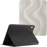 Selencia Vivid tablethoes voor de Apple iPad 11 (2025) 11 inch A16 / iPad 10 (2022) 10.9 inch - Desert Waves Beige