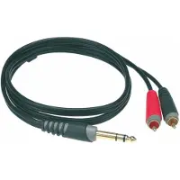 Klotz Y-Cable 1/4 - Twin RCA Cable 3m