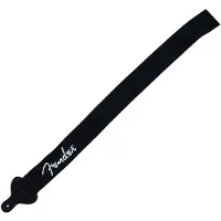 Fender 2 Inch Poly Guitar Strap Black with White Logo