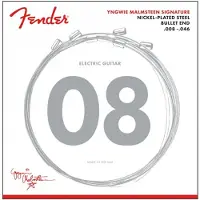 Fender Yngwie Malmsteen Electric Guitar Strings Nickel-Plated Steel Bullet End Gauges .008-.046
