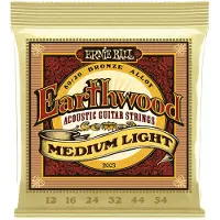 Ernie Ball Earthwood - Akoestische Gitaarsnaren - 80/20 Bronze - Medium Light Gauge - 12-16-24w-32-44-54