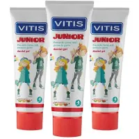 Vitis 3x Tandgel Junior 75 Ml