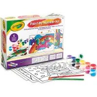Crayola - Hobbypakket - Schilderkit met Sponsfiguurtjes - Knutselset Voor Kinderen
