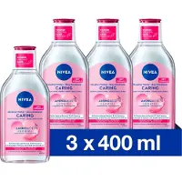 Nivea Essentials Verzachtend & Verzorgend Micellair Water - Droge huid - Amandelolie - Aminozuren - Make up remover - Reinigingswater - Gezicht Wassen - 3x400 ml