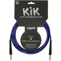 Klotz KIK3.0PPBL instrumentkabel jack/jack 3 meter blauw