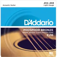 Daddario EJ16 Phosphor Bronze Light 12-53