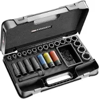 Facom set van 23 lange en korte impactdoppen 1/2" 10• 32mm - NS.550BPB