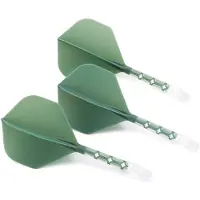 Cuesoul - ROST T19 Integrated Dart Flights - Standard Shape - Clear Green
