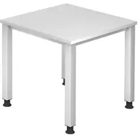Hjh OFFICE PRO QUEO 8 S - Wit 80 x 80 Tafelhoogte I In hoogte verstelbaar