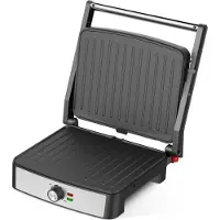Kitchenwell Contactgrill - Grill apparaat - Tosti apparaat - Anti-aanbaklaag - 3-in-1 -180 °C grill