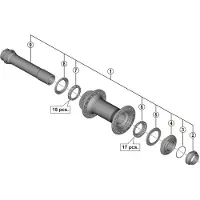 Shimano Hb-mt400-b Naafas