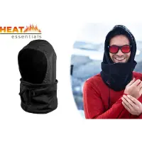 Heat Essentials Multifunctionele Bivakmuts - Balaclava - Unisex - Zwart - One Size - Muts Heren - Muts Dames - Fleece Sjaal met Capuchon - Nekwarmer - Sjaal Dames