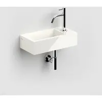 Clou Flush 3 fontein mineraalmarmer 36cm rechts wit glans