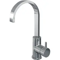 Brauer Chrome Edition Wastafelmengkraan opbouw - hoog - draaibaar - platte uitloop - model b - chroom 5-CE-003-S2