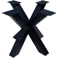 MD Interior Black spider tafelpoot voor ronde eettafel 87x87x72cm