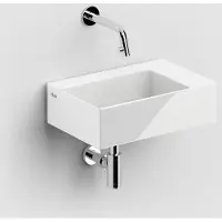 Clou New Flush 2 keramische fontein 36cm zonder kraangat wit glans