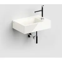Clou Flush 2 fontein 36cm mineraalmarmer wit glans