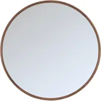 Label51 Oliva spiegel eiken rond 90cm donkerbruin