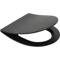 Plieger Kansas softclose toiletzitting met quick release zwart mat