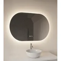 Gliss Design Orion spiegel horizontaal met LED-verlichting en verwarming 160x70cm