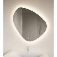 Gliss Design Fury Satine spiegel met LED-verlichting 100x100cm