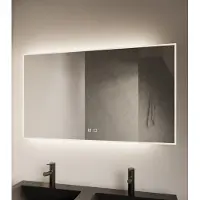 Gliss Design Style spiegel met LED-verlichting en verwarming 100x70cm