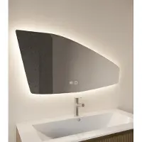 Gliss Design Tartaros spiegel met LED-verlichting en verwarming 140x60cm
