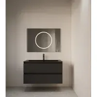 Gliss Design Circe spiegel met LED-verlichting en scheerspiegel inclusief verwarming 100x70cm