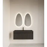 Gliss Design Triton spiegel met LED-verlichting en verwarming 60x110cm