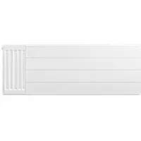 Eastbrook plaat voor paneelradiator met streep 110x40cm wit glans