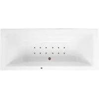 Lambini Designs Cube bubbelbad 190x90cm elektronisch met 12 aerojets rose goud