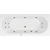 Lambini Designs Round bubbelbad 180x80cm elektronisch met 6+4+2 hydrojets rose goud