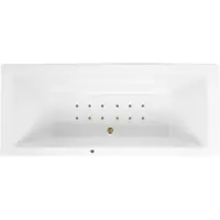 Lambini Designs Cube bubbelbad 180x80cm elektronisch met 12 aerojets goud