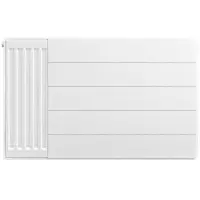 Eastbrook plaat voor paneelradiator met streep 80x50cm wit glans