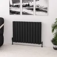 Eastbrook Warrington paneelradiator type 20 85x60cm 1335W zwart mat