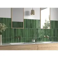 DTG Zenya wandtegel 7.5x30cm groen