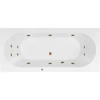 Lambini Designs Round bubbelbad 170x75cm elektronisch met 6+4+2 hydrojets goud