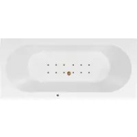 Lambini Designs Round bubbelbad 190x90cm elektronisch met 12 aerojets goud