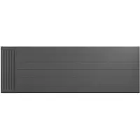 Eastbrook plaat voor paneelradiator met streep 180x60cm antraciet