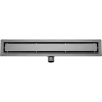 Mueller Ferro douchegoot met tegelrooster en flens 80x7cm gunmetal