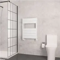 Eastbrook Kingswood handdoekradiator 60x80cm 526W wit mat