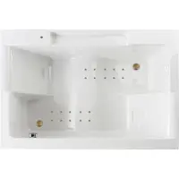 Lambini Designs Puglia bubbelbad 180x120cm elektronisch met 12 aerojets goud