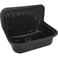 Mueller Bela uitstortgootsteen met afvoerstop wit glans 50x33x37cm