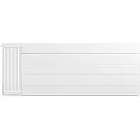 Eastbrook plaat voor paneelradiator met streep 130x50cm wit glans