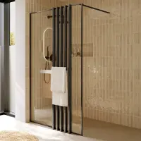 Riho Define inloopdouche met decopaneel 120x200cm ijzer verouderd mat