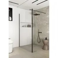 Saniclear Redro inloopdouche 80x40x200cm gunmetal - verouderd ijzer