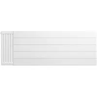 Eastbrook plaat voor paneelradiator met streep 140x50cm wit glans