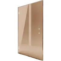 Saniclear Modern glazen douchedeur 90x200cm brons glas