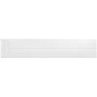 Eastbrook plaat voor paneelradiator met streep 200x40cm wit glans