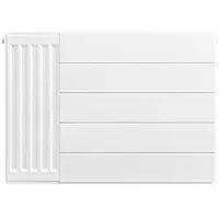 Eastbrook plaat voor paneelradiator met streep 70x50cm wit glans